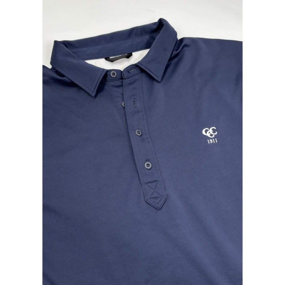 Zero Restriction Men's L Tour Series Navy Polyester Short Sleeve Polo‎